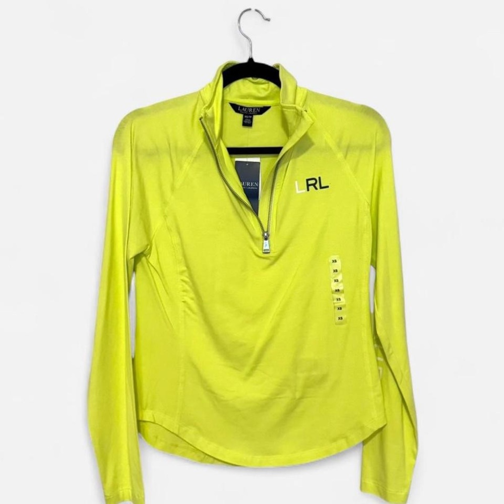 Ralph Lauren Women's Neon Yellow Long Sleeve Tee